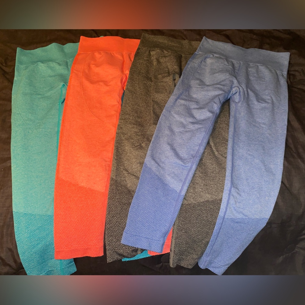 SHEIN 4pc athletic leggings